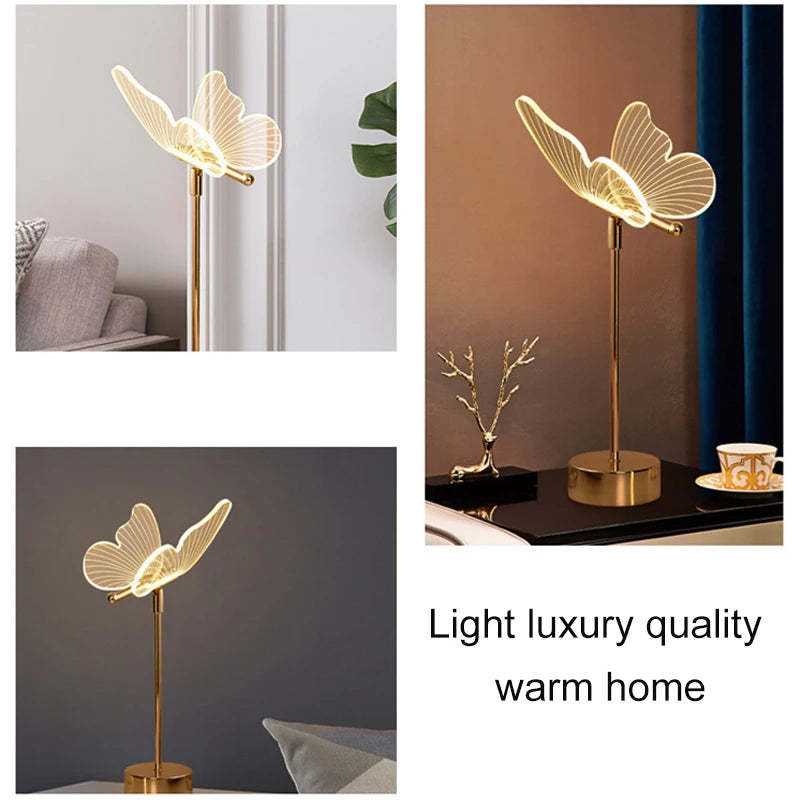 Lampe de Table Papillon – Ambiance Douce