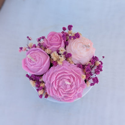 Mini bouquet - Bougies Soja parfumée