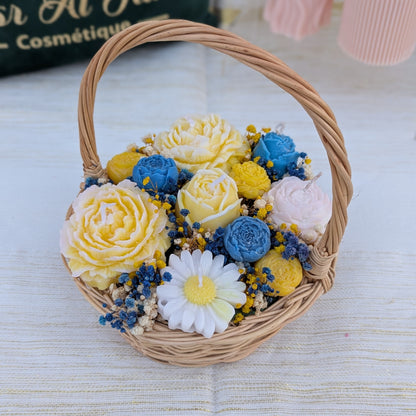 Panier de rose - Bougies Soja parfumée
