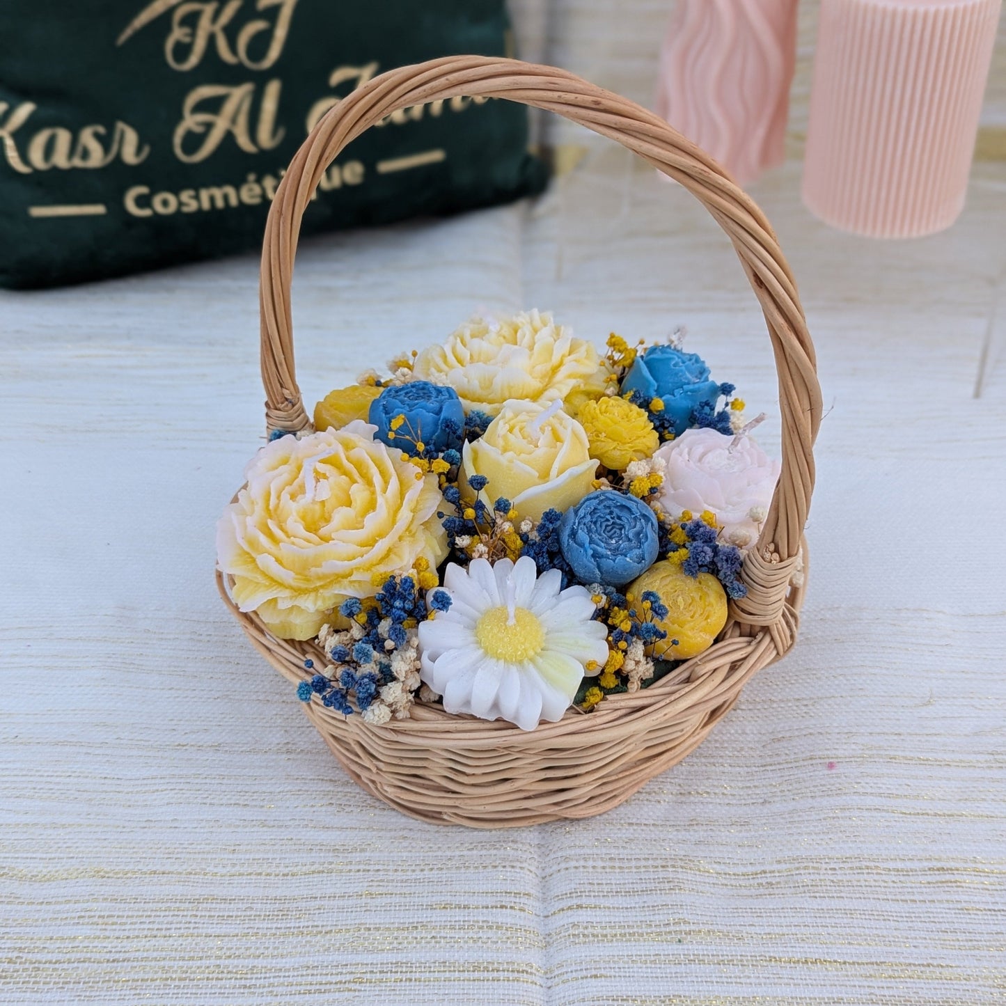 Panier de rose - Bougies Soja parfumée