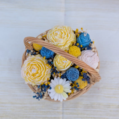 Panier de rose - Bougies Soja parfumée