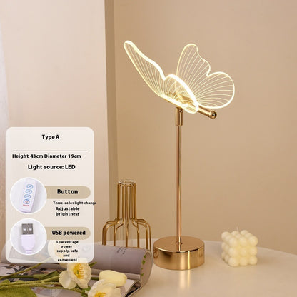 Lampe de Table Papillon – Ambiance Douce